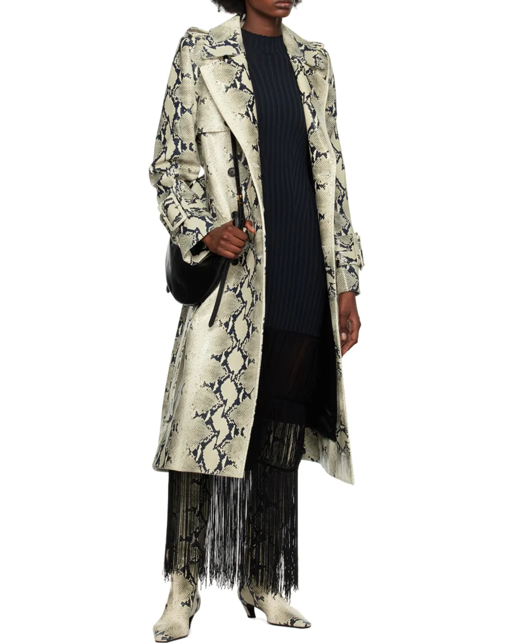 Cedar High Neck Fringed Dress
