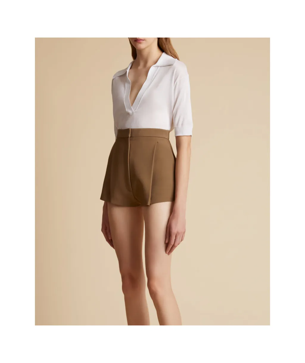 Julita V-Neck Polo Top