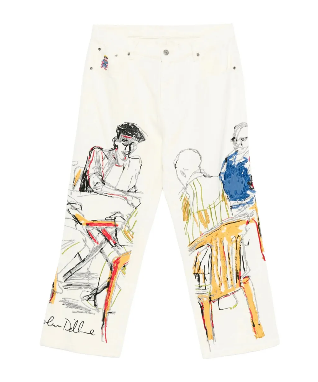 Printed Jeans