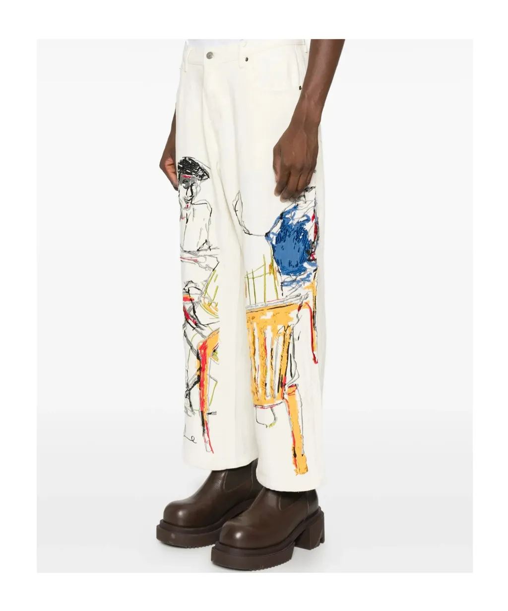 Printed Jeans