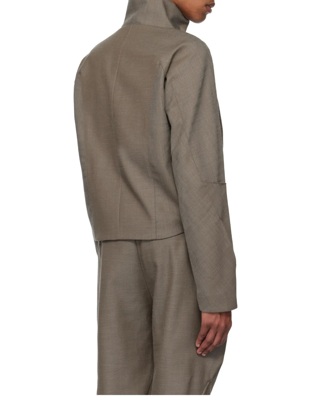 Ruched-Detailing Jacket
