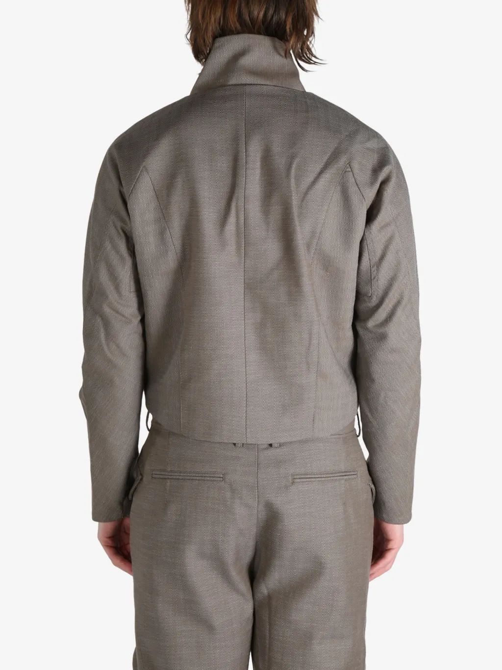 Ruched-Detailing Jacket