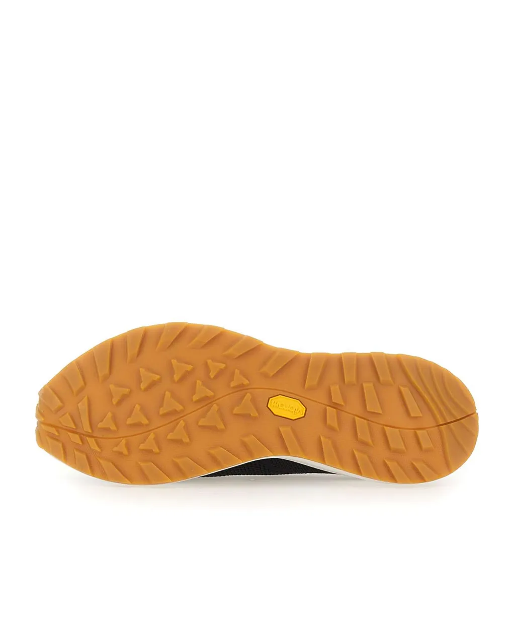 Leather-Insert Sneakers