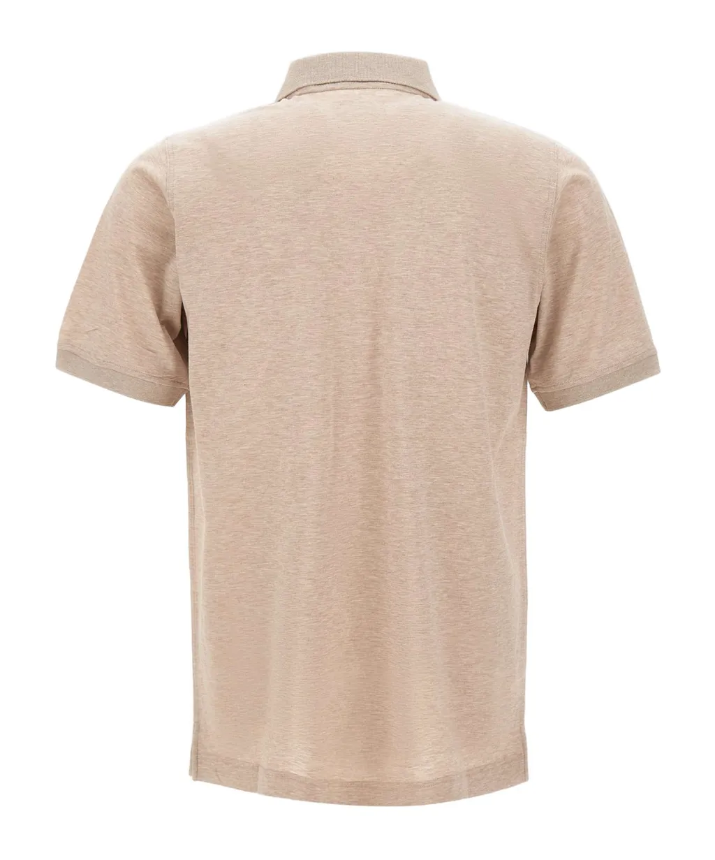 Logo Button Polo Shirt