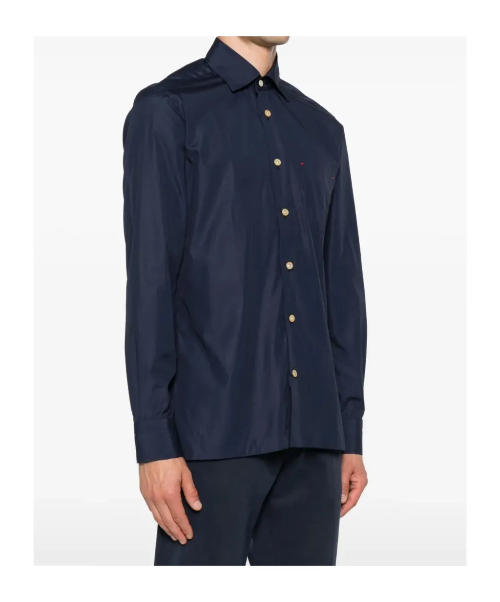 Button-Fastening Pocket Shirt