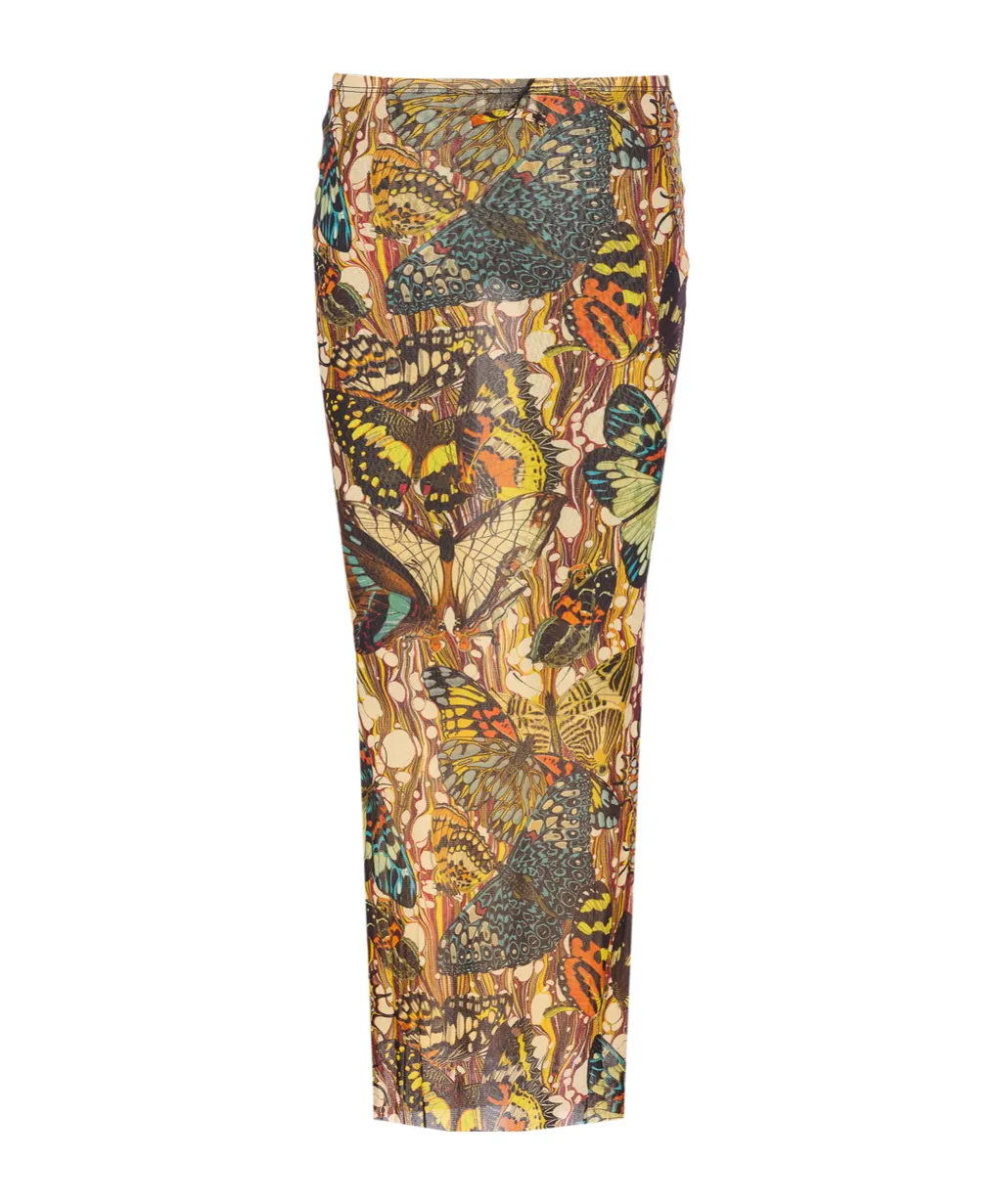 Printed Elasticized Skirt