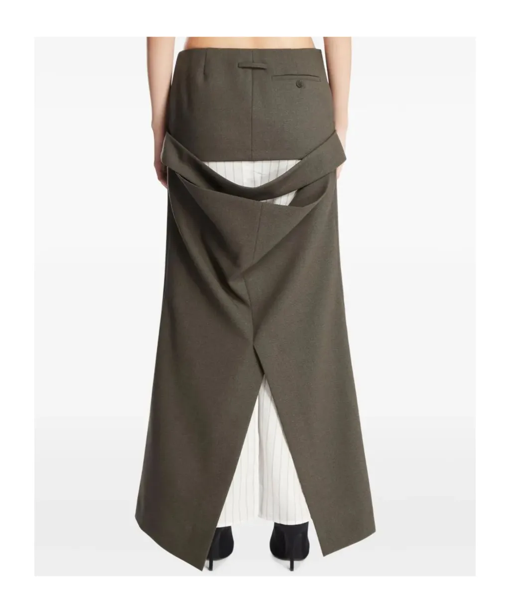 Pocket-Detail Long Skirt