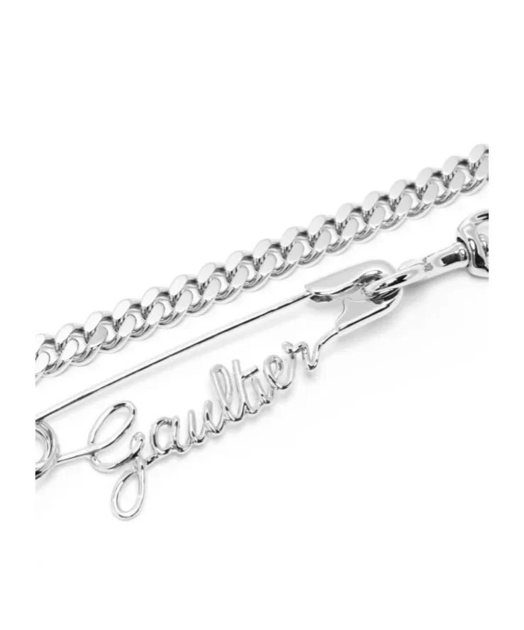 Logo-Plaque Curb-Chain Necklace