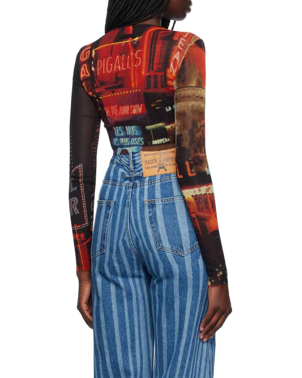 Printed Mesh Short Top