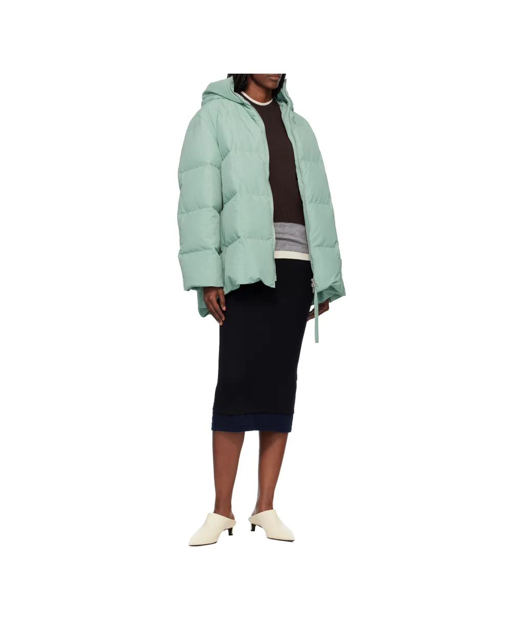 Quilted Hooded Down Jacket