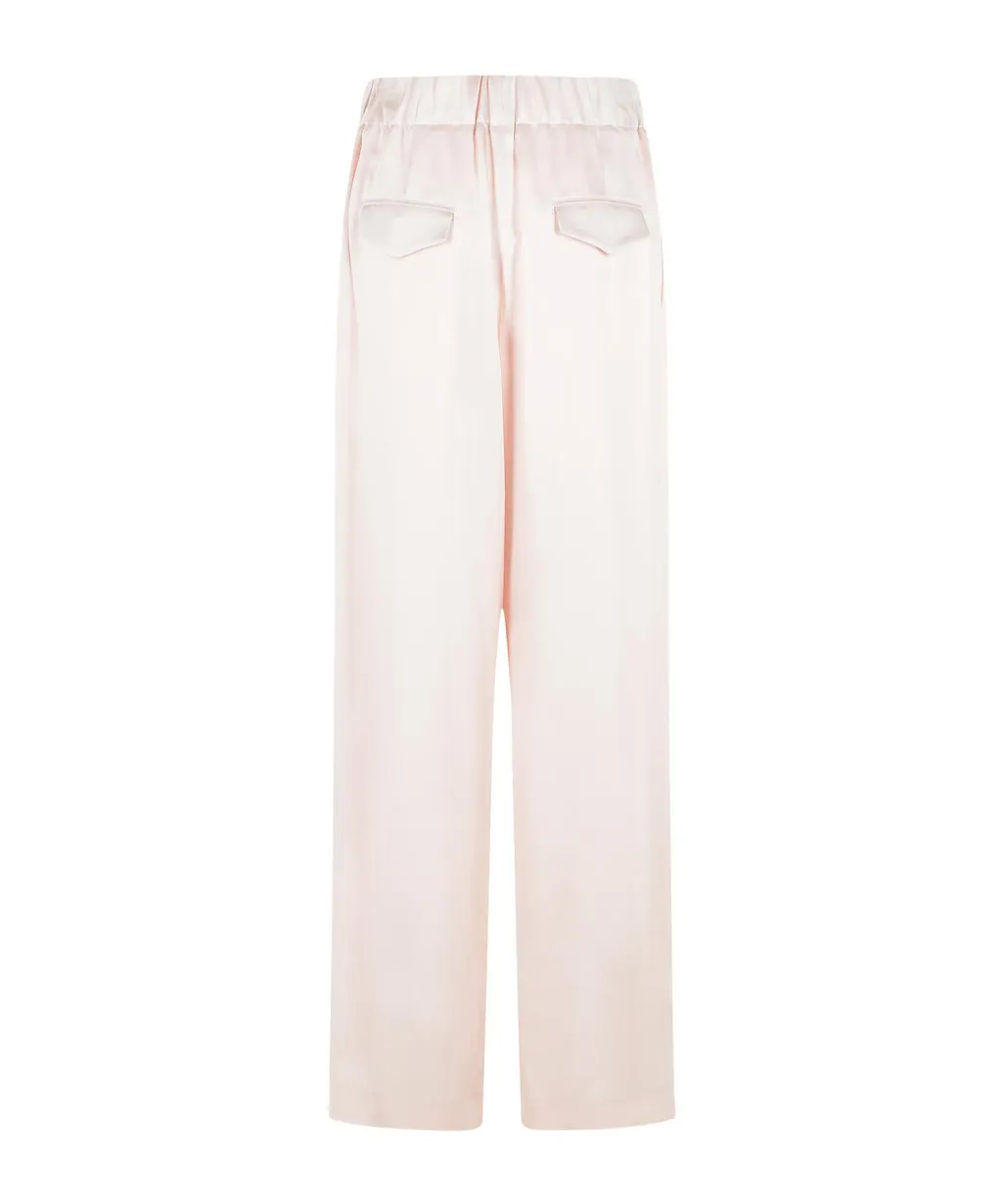 Pleated Satin Trousers