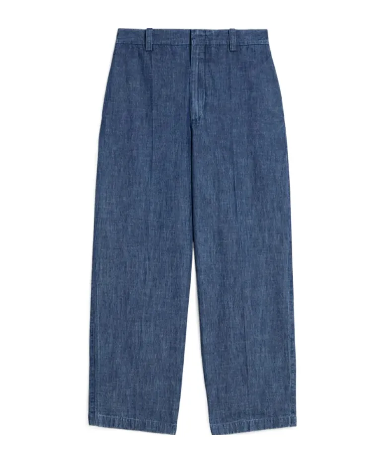 Chambray Tapered Trousers