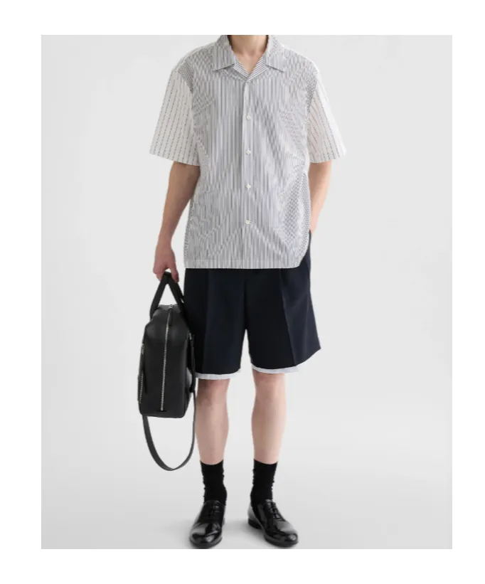 Double-Layer Wool Shorts