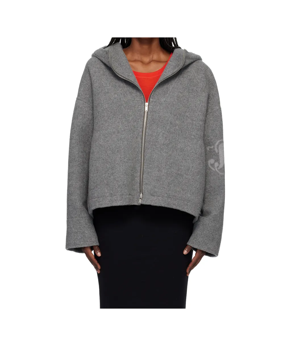 Wool Hooded Casual Jacket