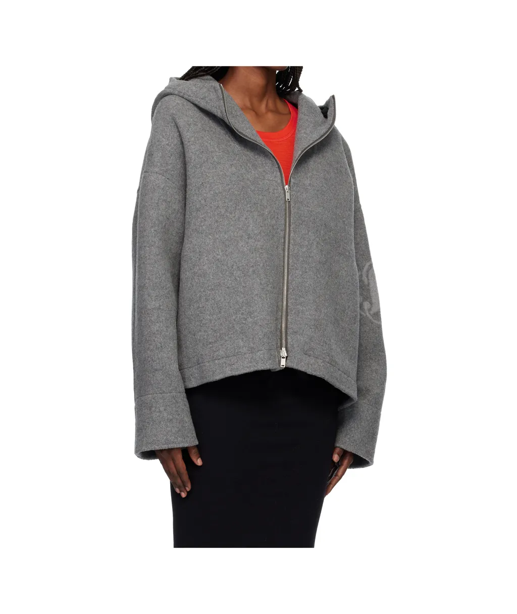 Wool Hooded Casual Jacket
