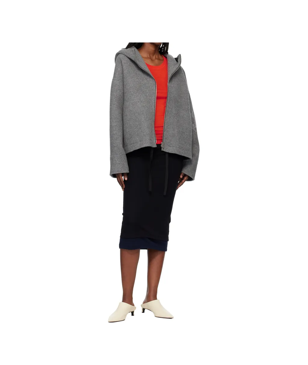 Wool Hooded Casual Jacket