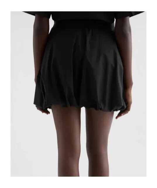 Gathered Balloon Poplin Shorts