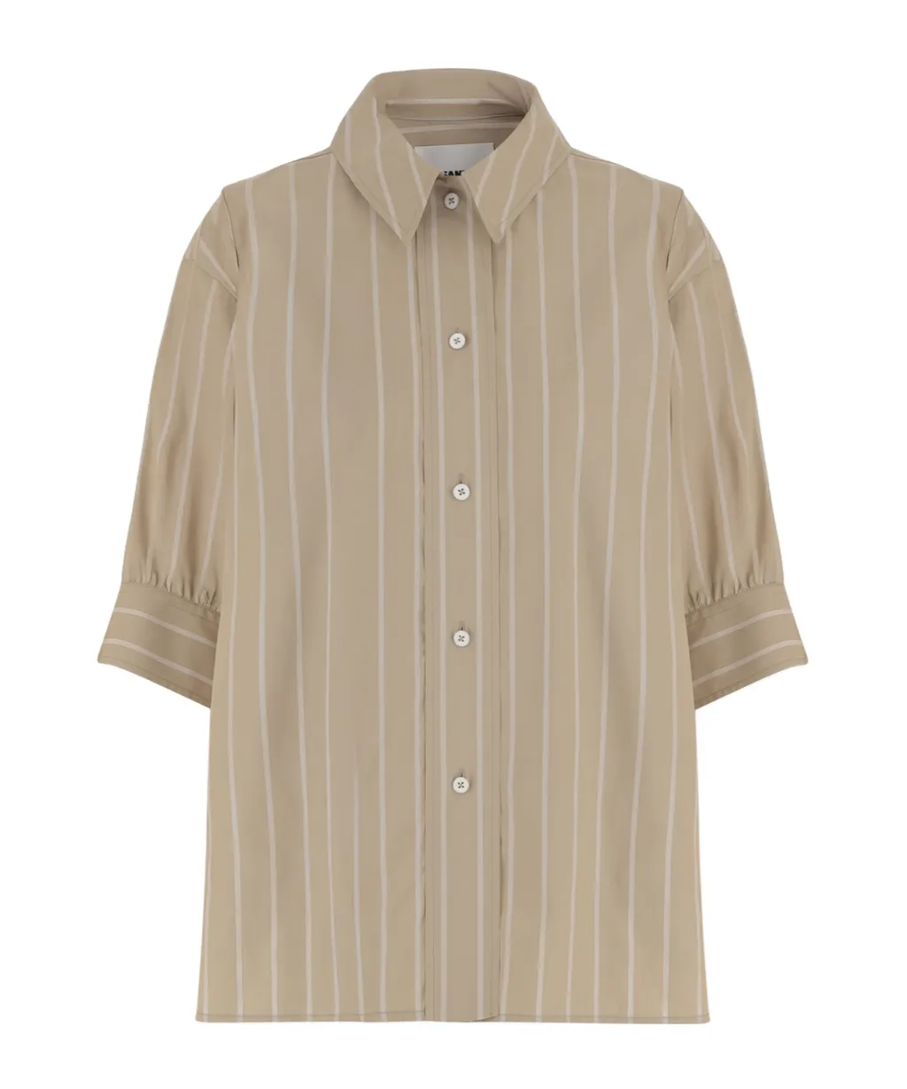 Short-Sleeved Striped Shirt