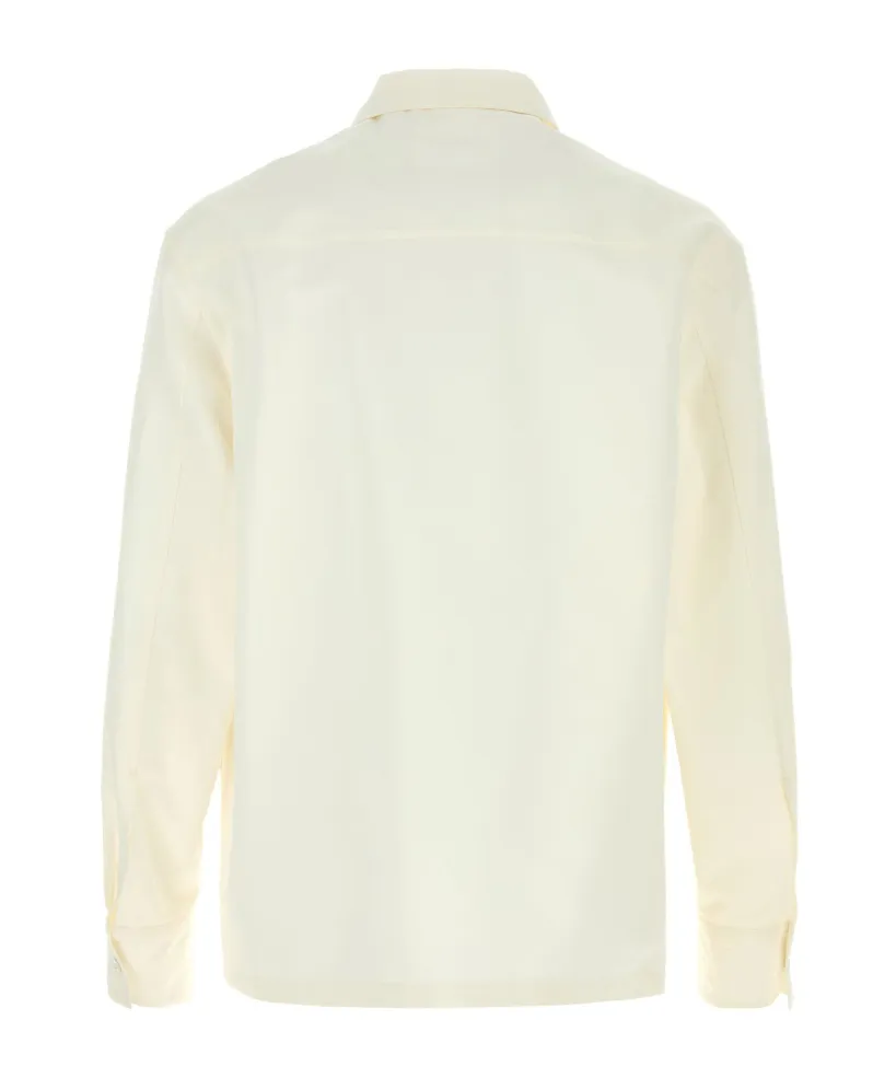 Zip-Up Poplin Shirt