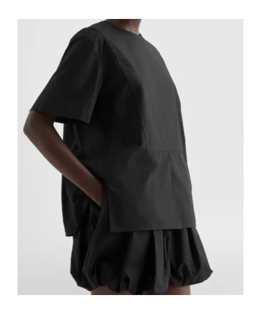 Short-Sleeved Loose Fit Top