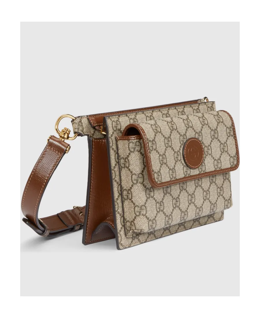 Logo Patch Gg Supreme Messenger Bag