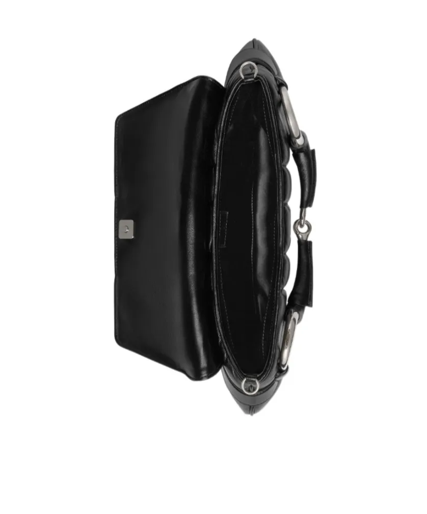 Horsebit Chained Medium Shoulder Bag