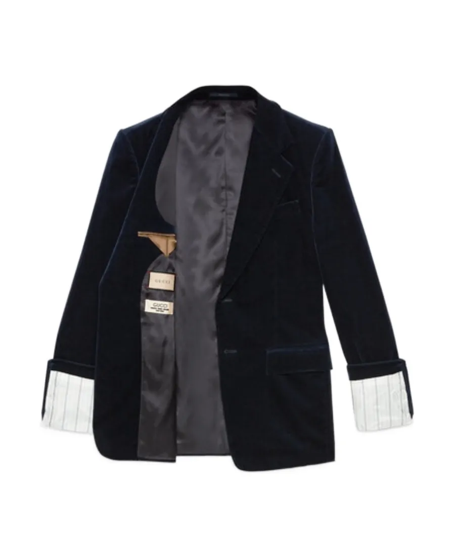 Stretch Velvet Formal Jacket