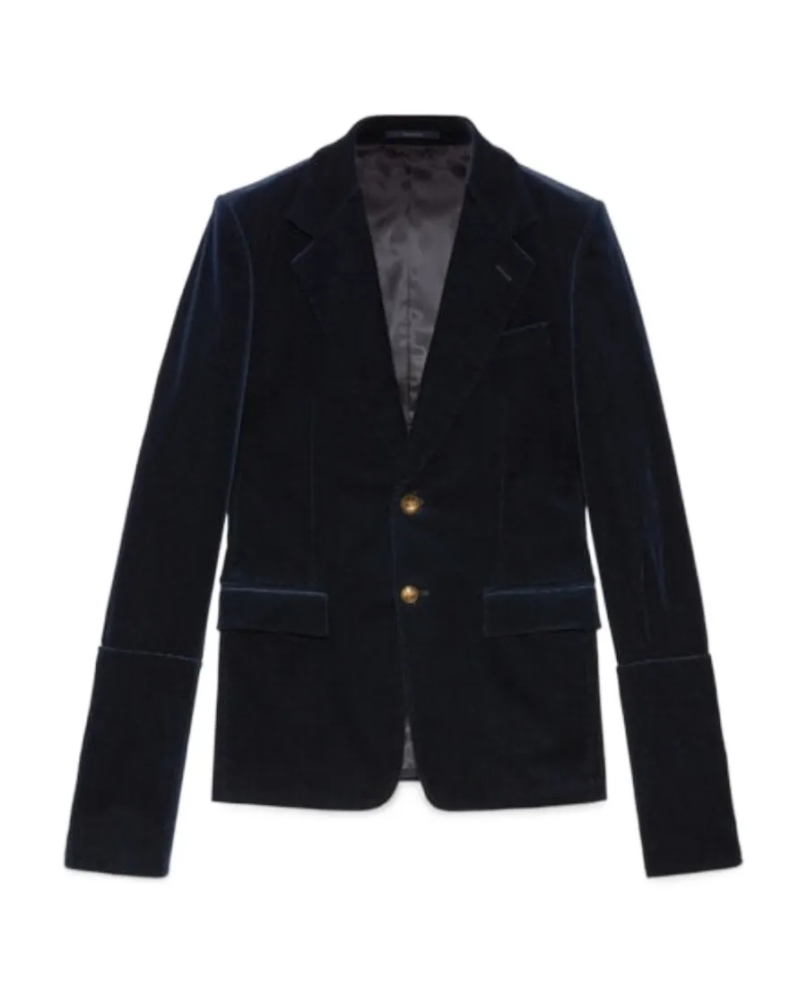 Stretch Velvet Formal Jacket