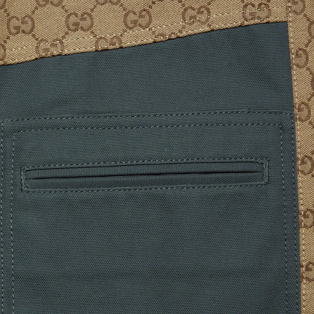 Panel-Detailed Straight Leg Trousers