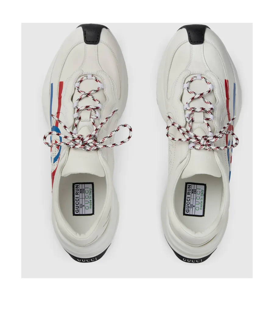 Run Side-Stripe Lace-Up Sneakers