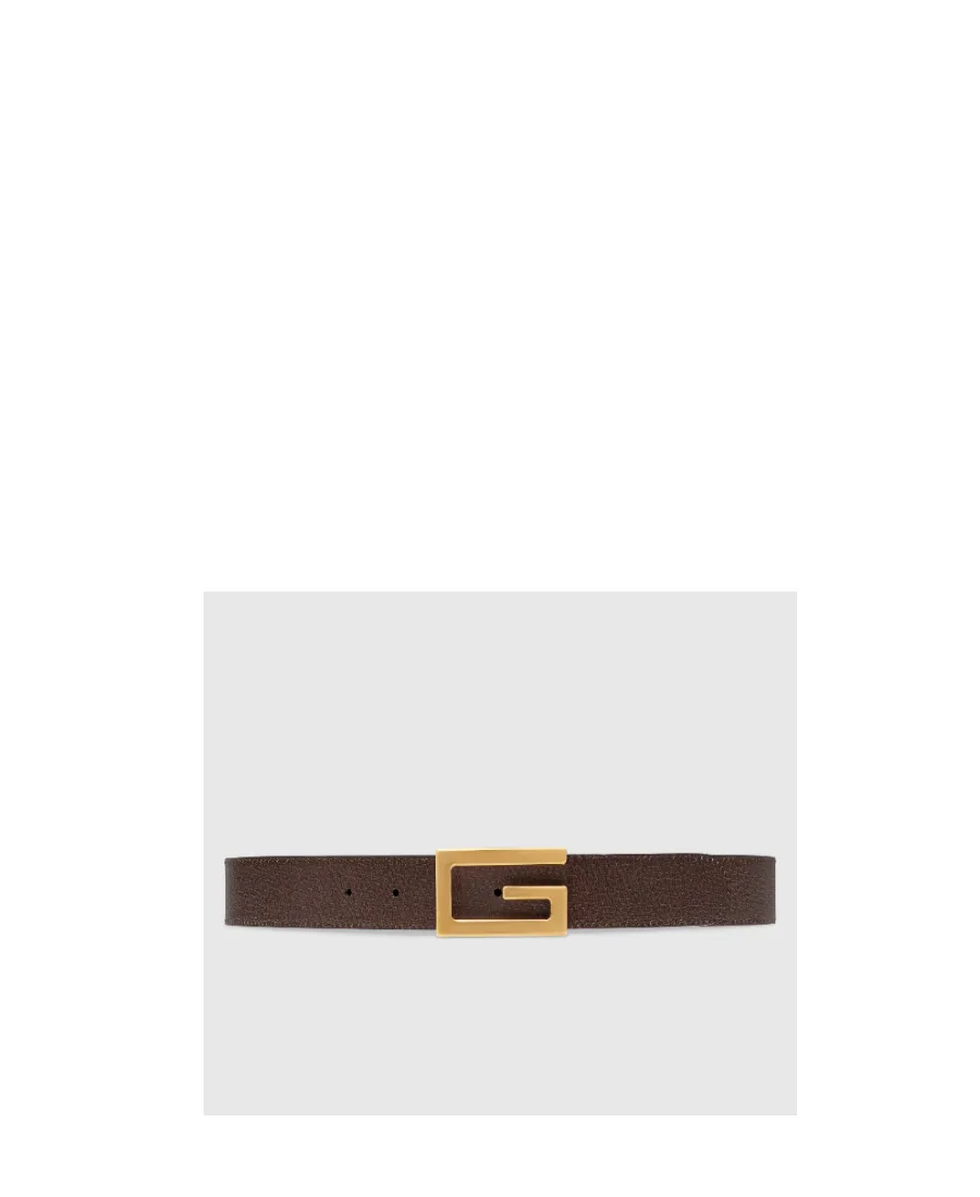 Monogram Print Reversible Buckle Belt