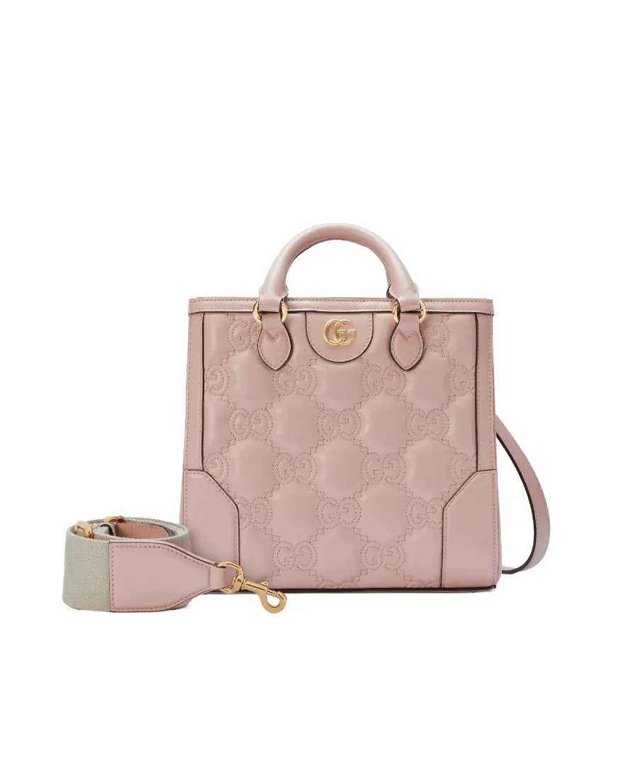 Gg Logo-Embossed Mini Tote Bag