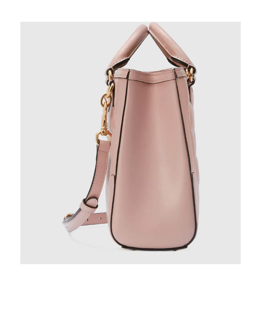 Gg Logo-Embossed Mini Tote Bag