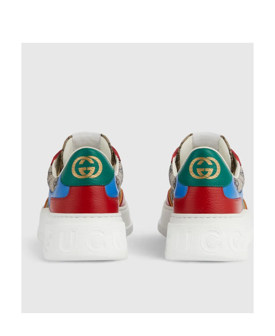 Gg Panelled Lace-Up Sneakers