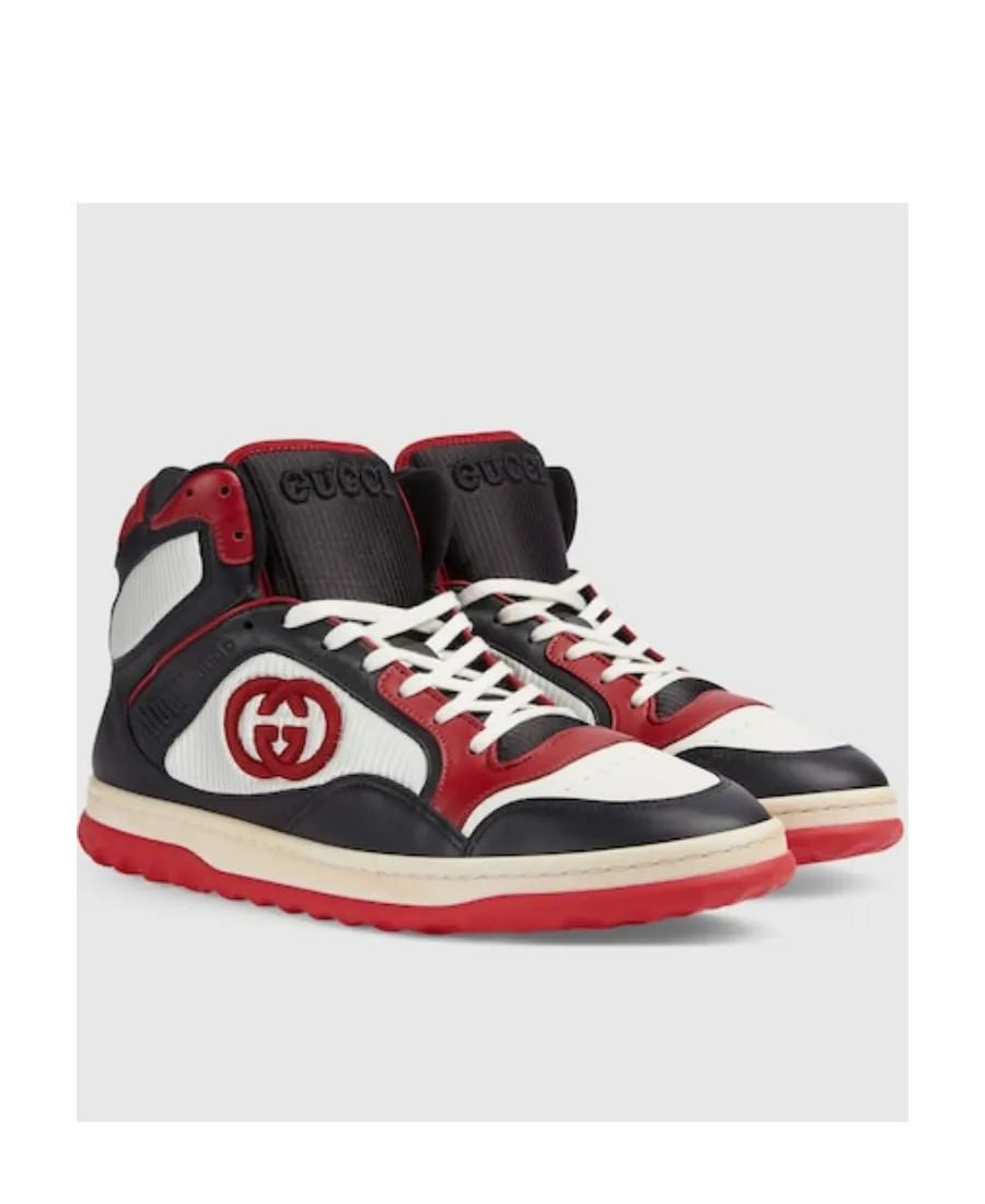 Panelled High-Top Sneakers