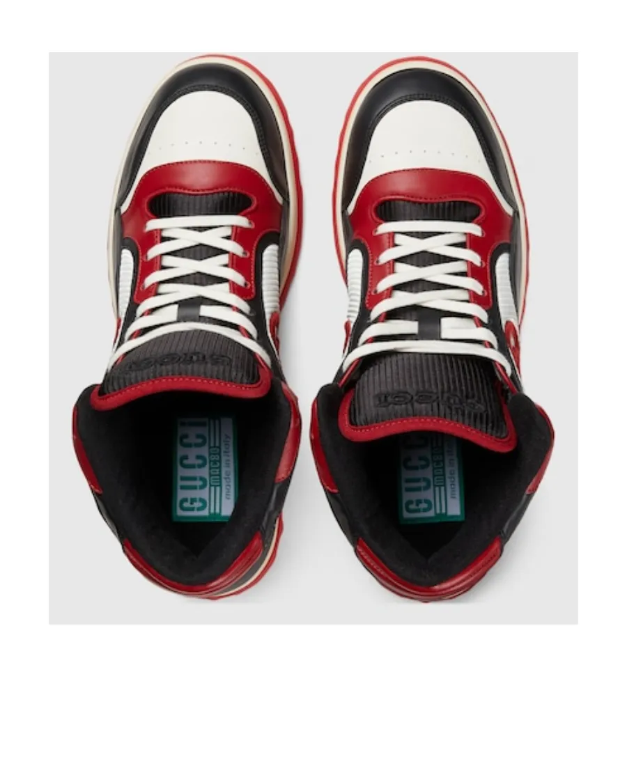 Panelled High-Top Sneakers