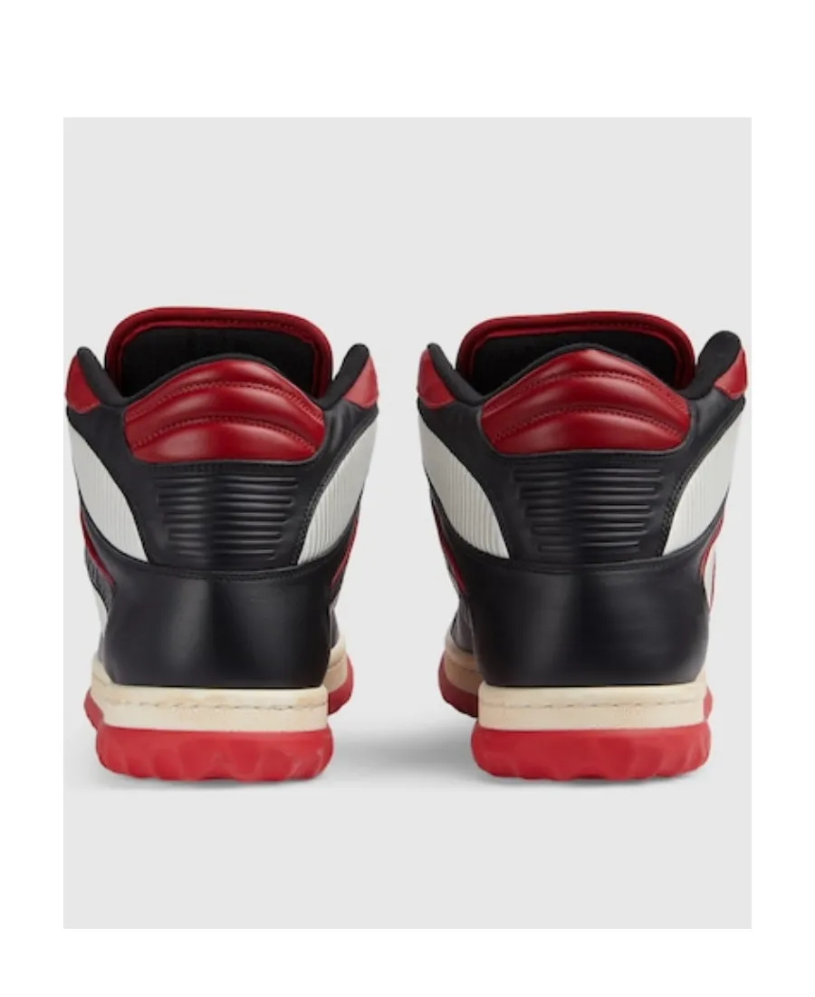 Panelled High-Top Sneakers