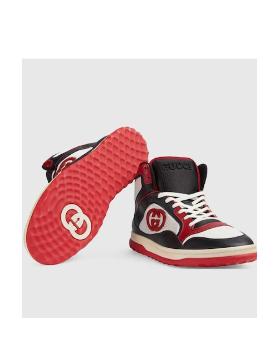 Panelled High-Top Sneakers