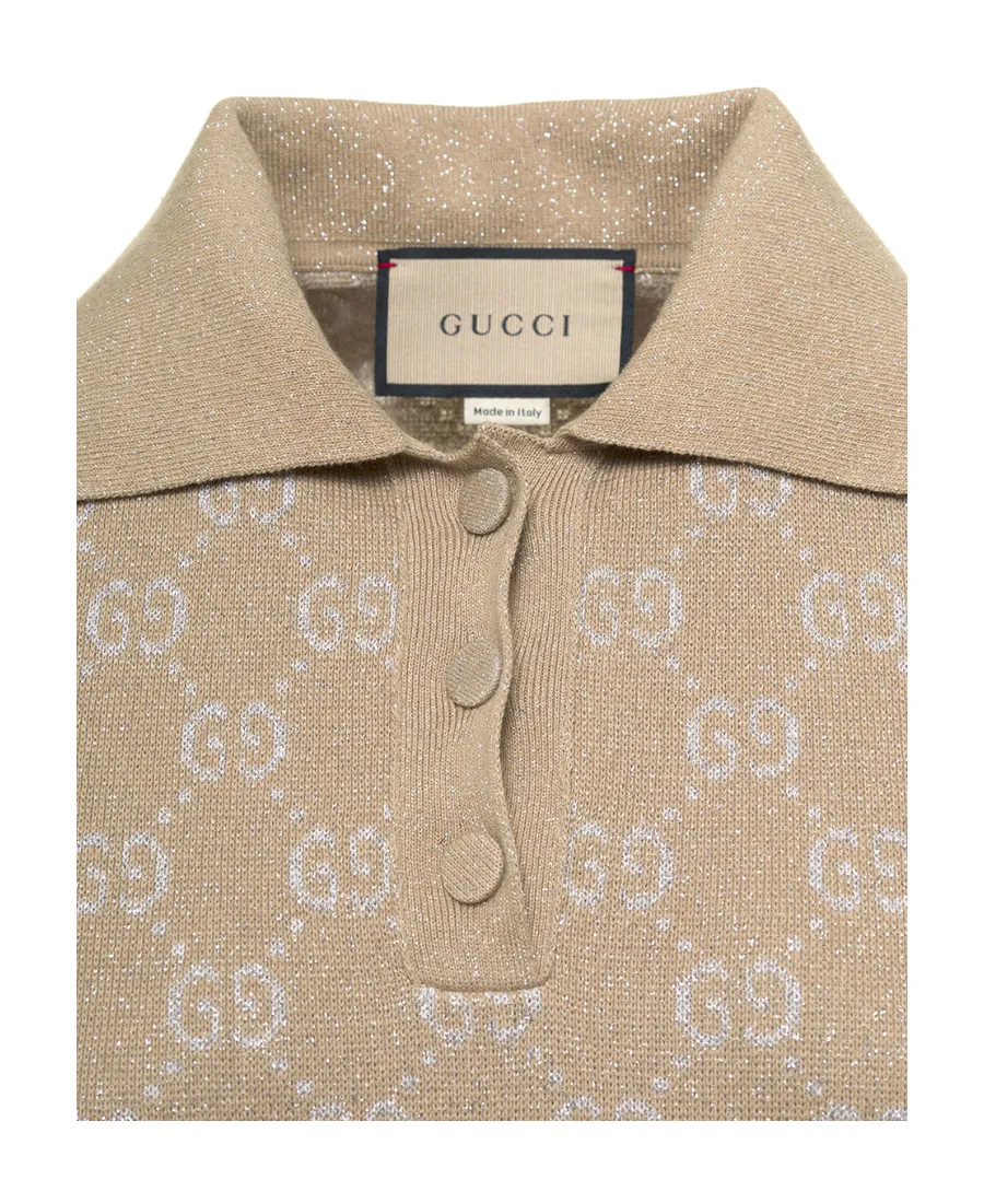 Gg-Jacquard Polo Dress