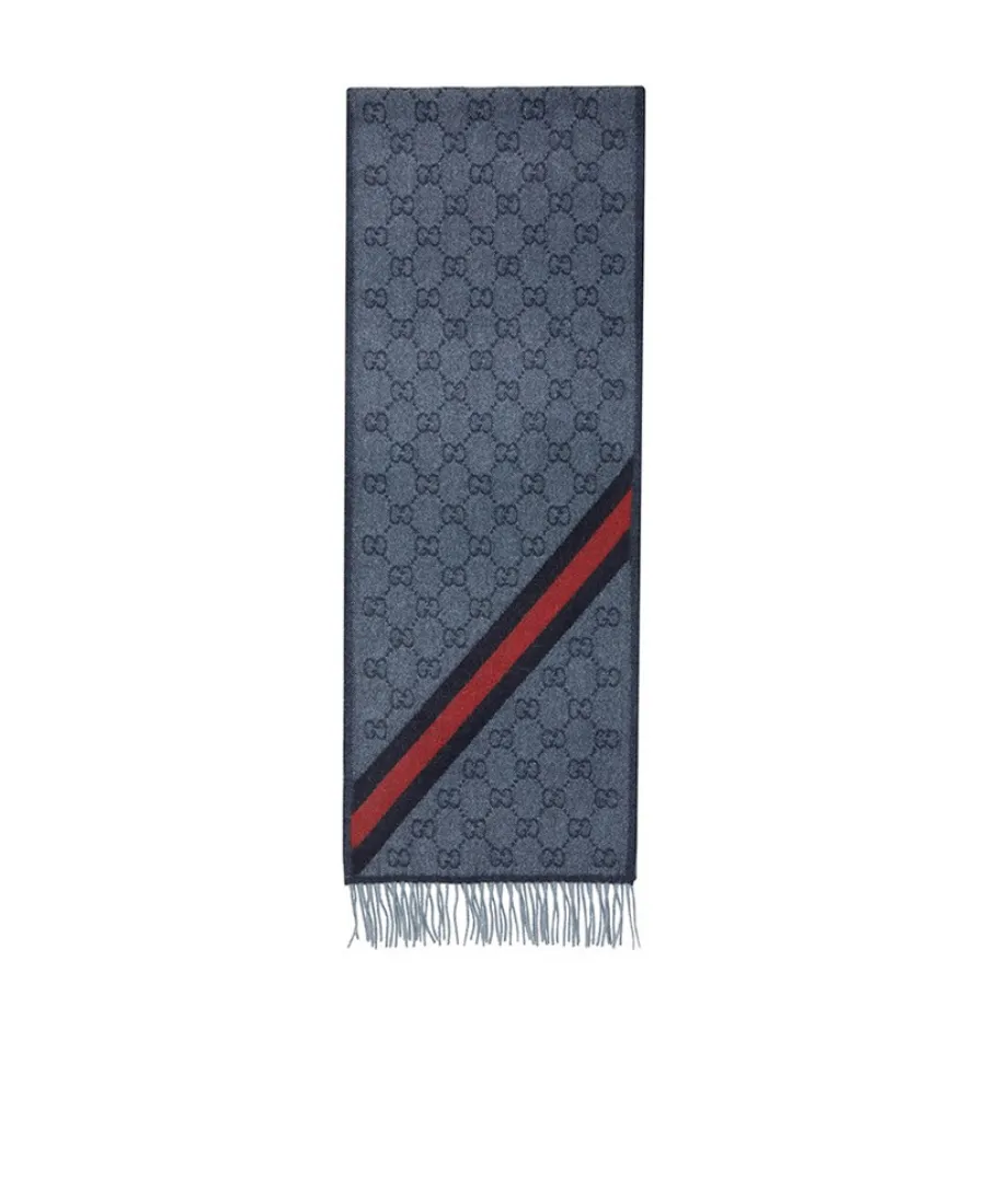 Logo Jacquard Tassel Scarf