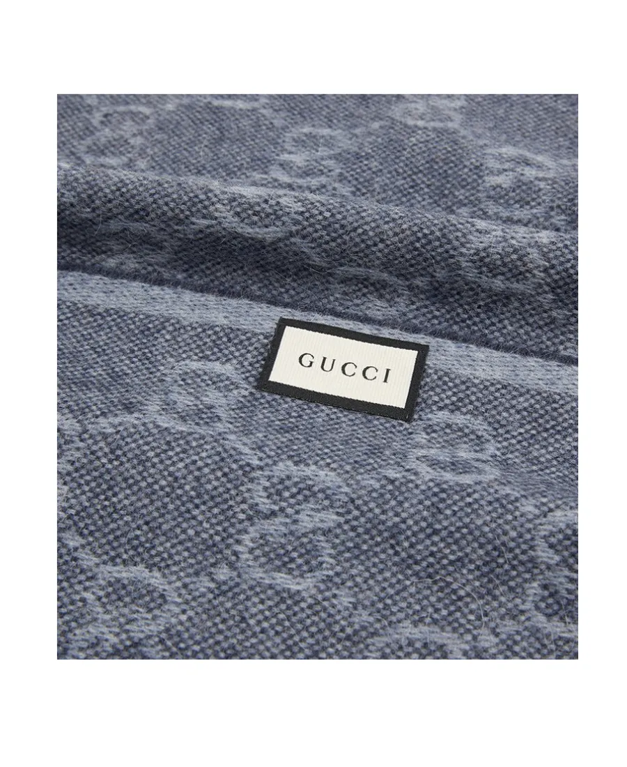 Logo Jacquard Tassel Scarf