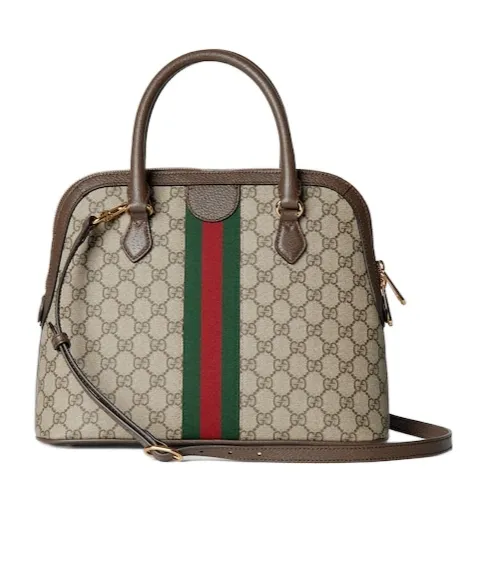 Ophidia Gg Logo Medium Top Handle Bag
