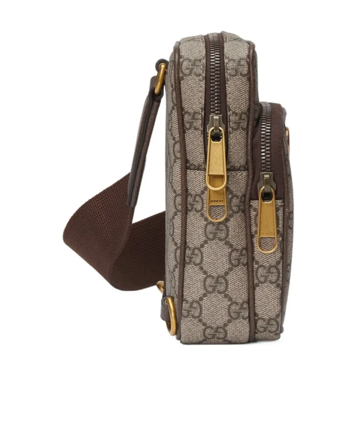 Ophidia Gg Web Striped Belt Bag