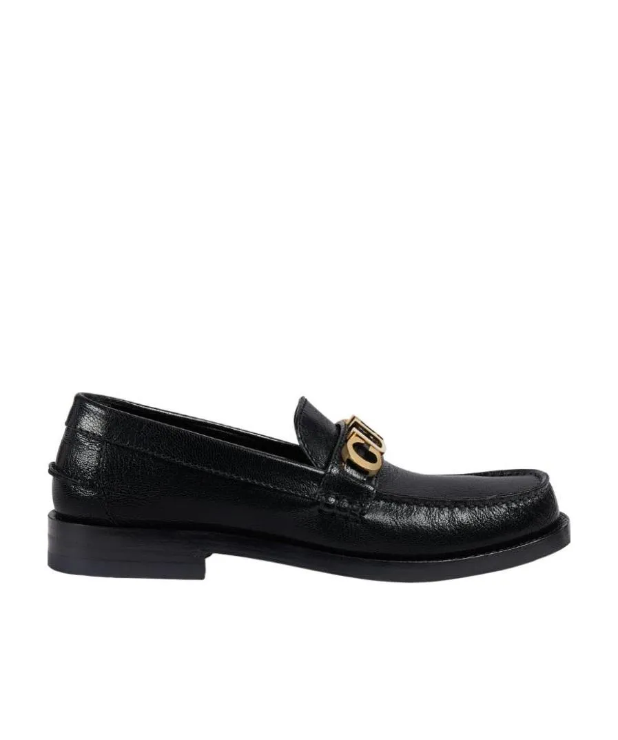 Logo Plaque Slip-On Loafers