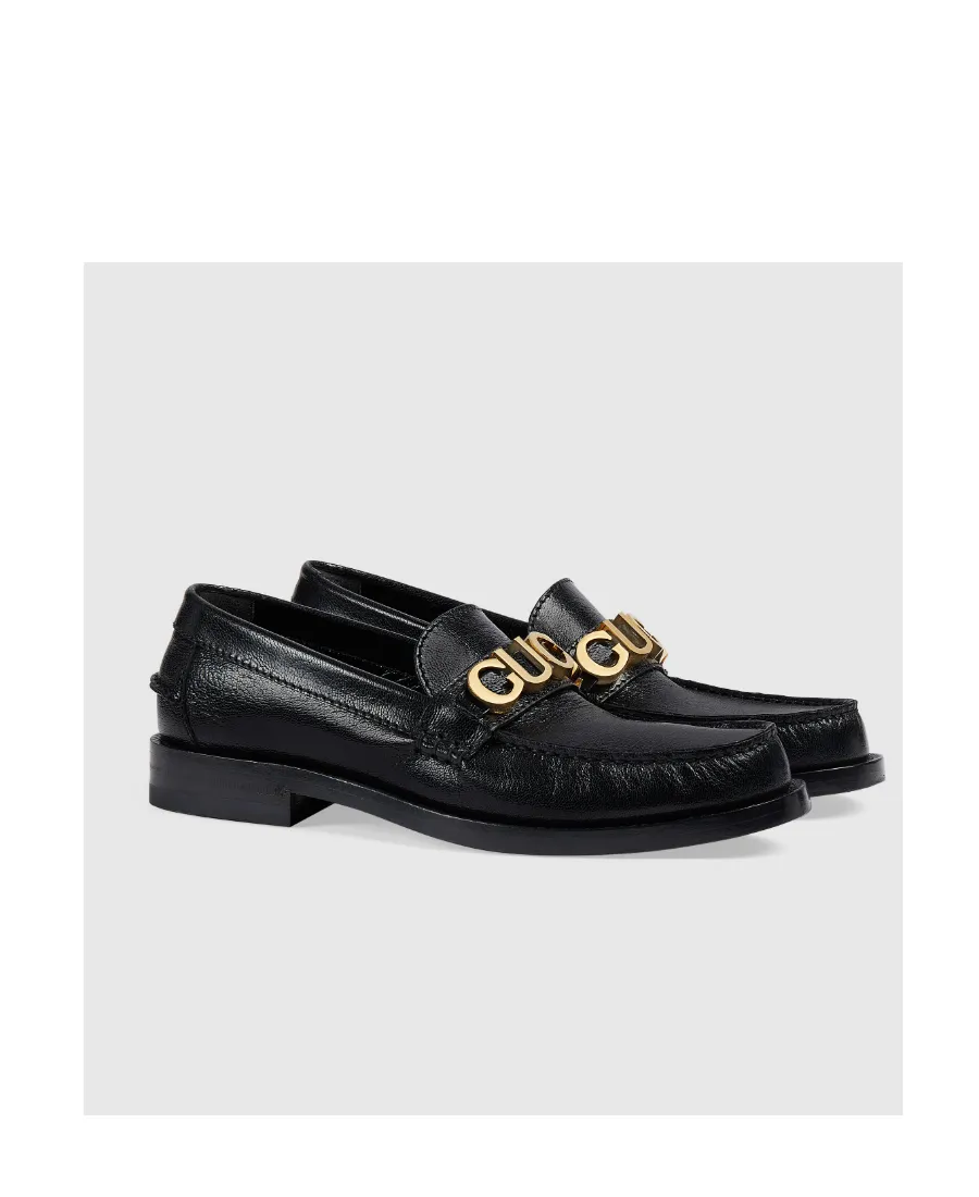 Logo Plaque Slip-On Loafers