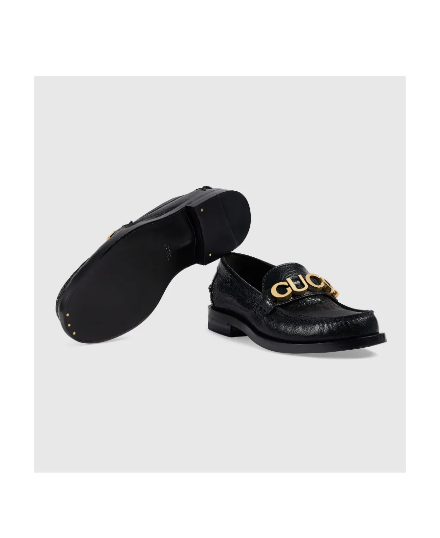 Logo Plaque Slip-On Loafers