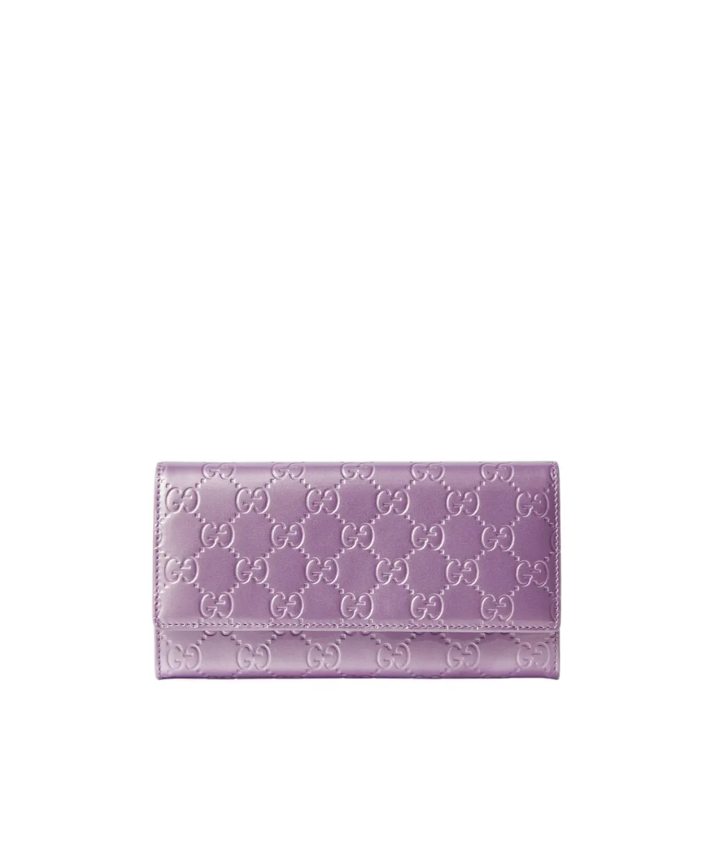 Gg Emblem Continental Wallet