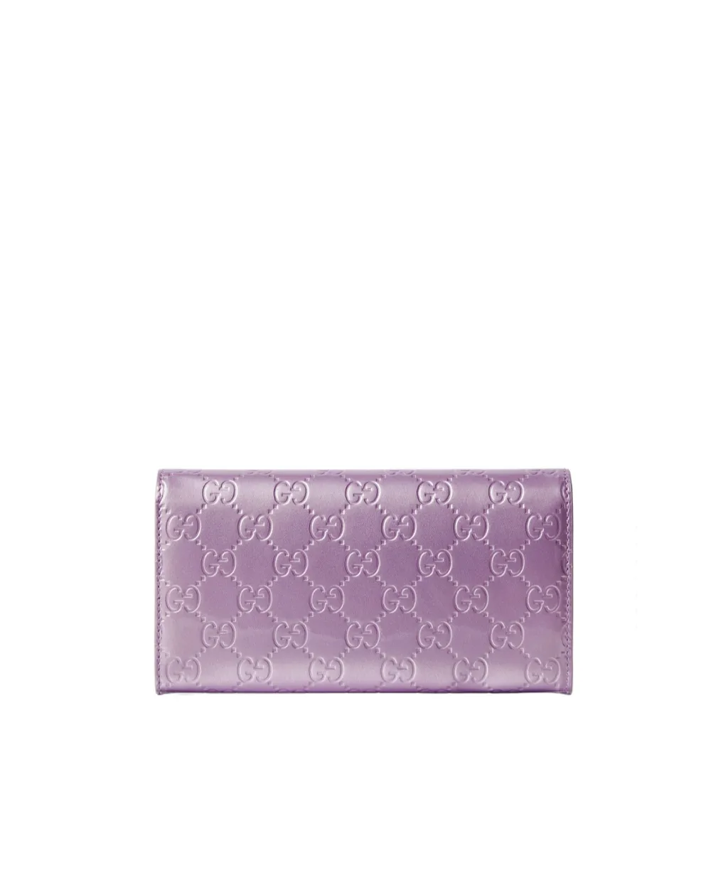 Gg Emblem Continental Wallet