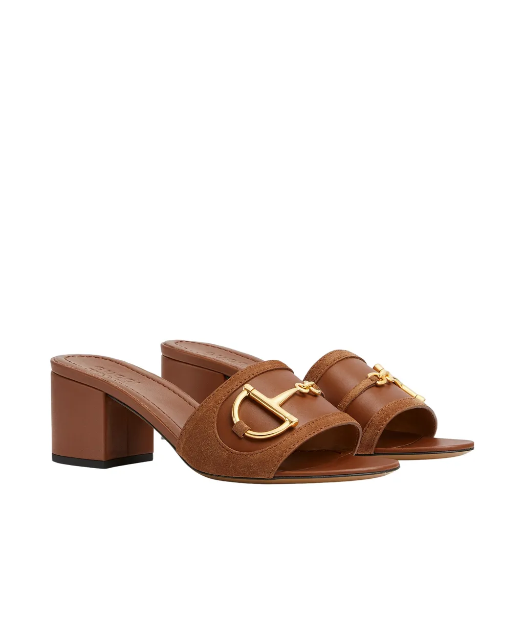 Slide Sandal With Horsebit