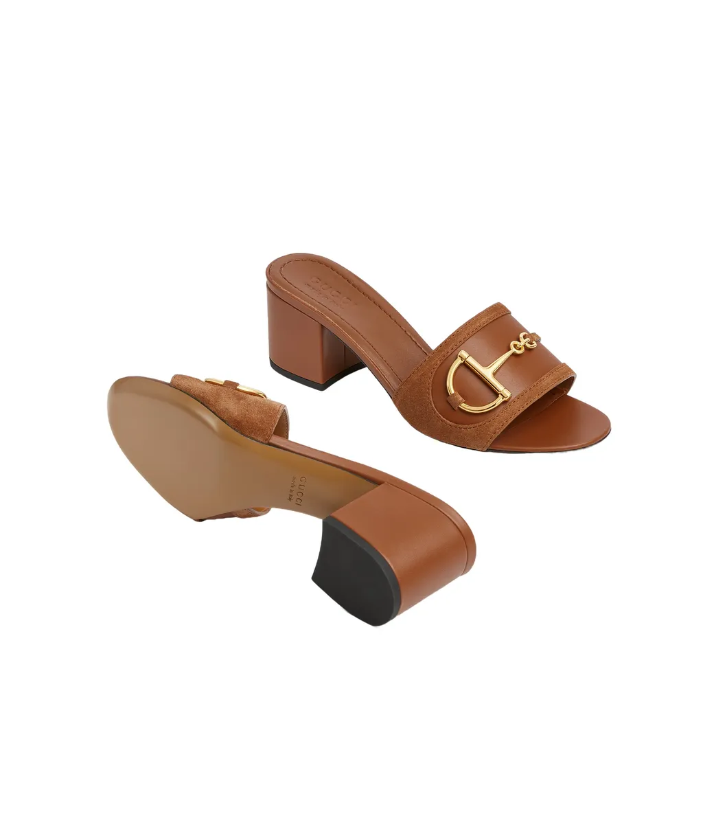 Slide Sandal With Horsebit